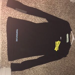 OFF-White Fire Line Tape Long Sleeve T-shirt